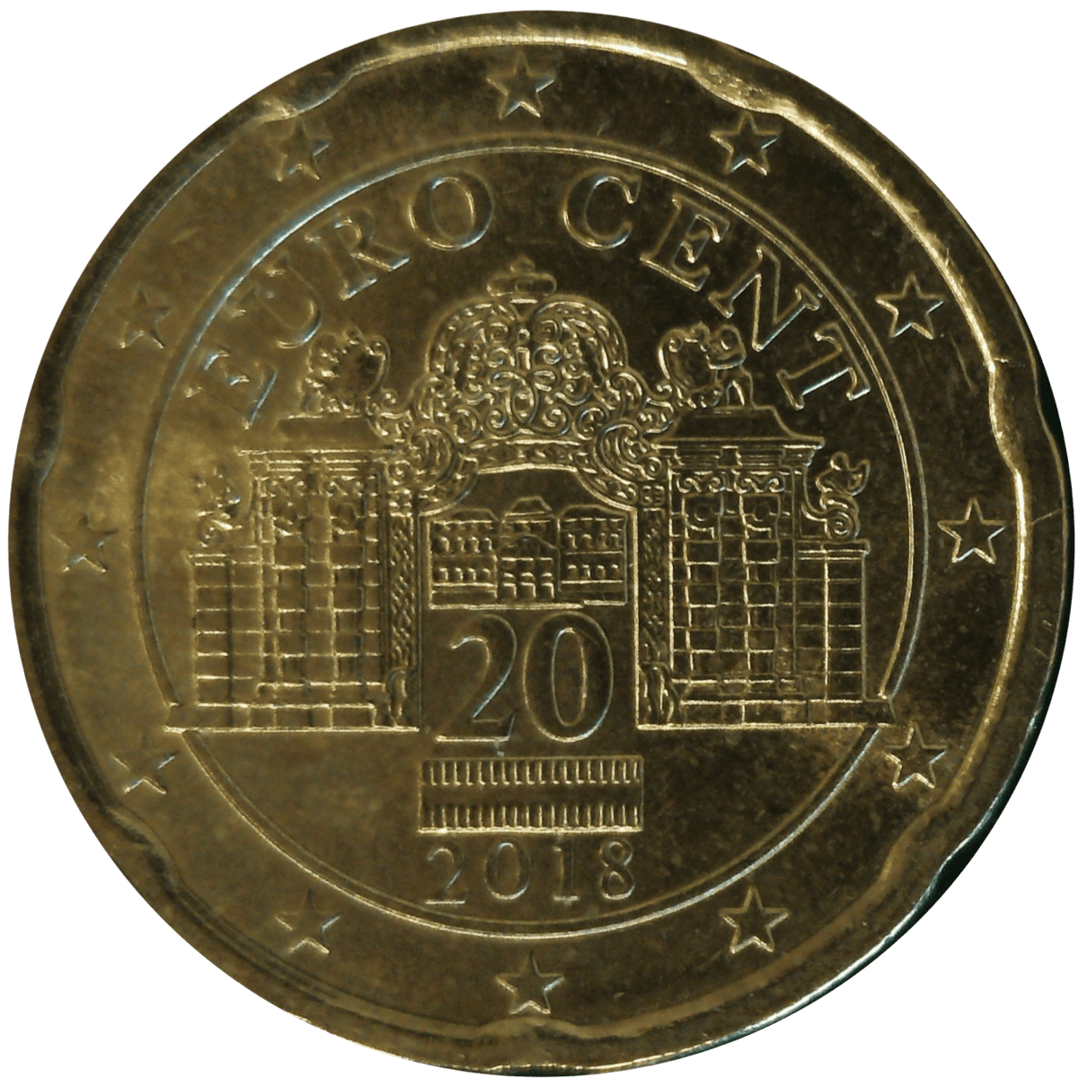 2018 Austria 20 Euro Cent