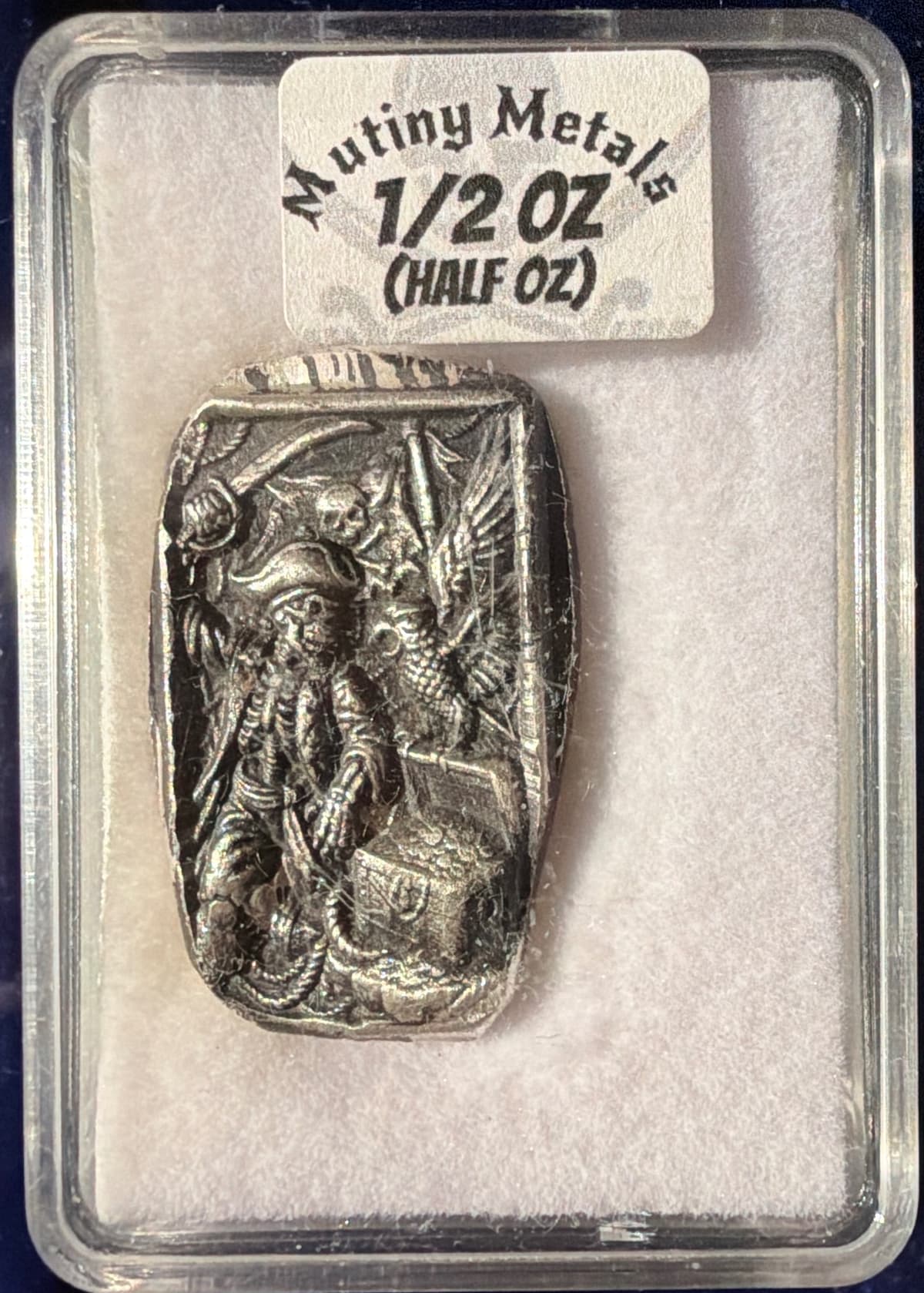 Mutiny Metals 1/2 oz Silver Pirate Bar